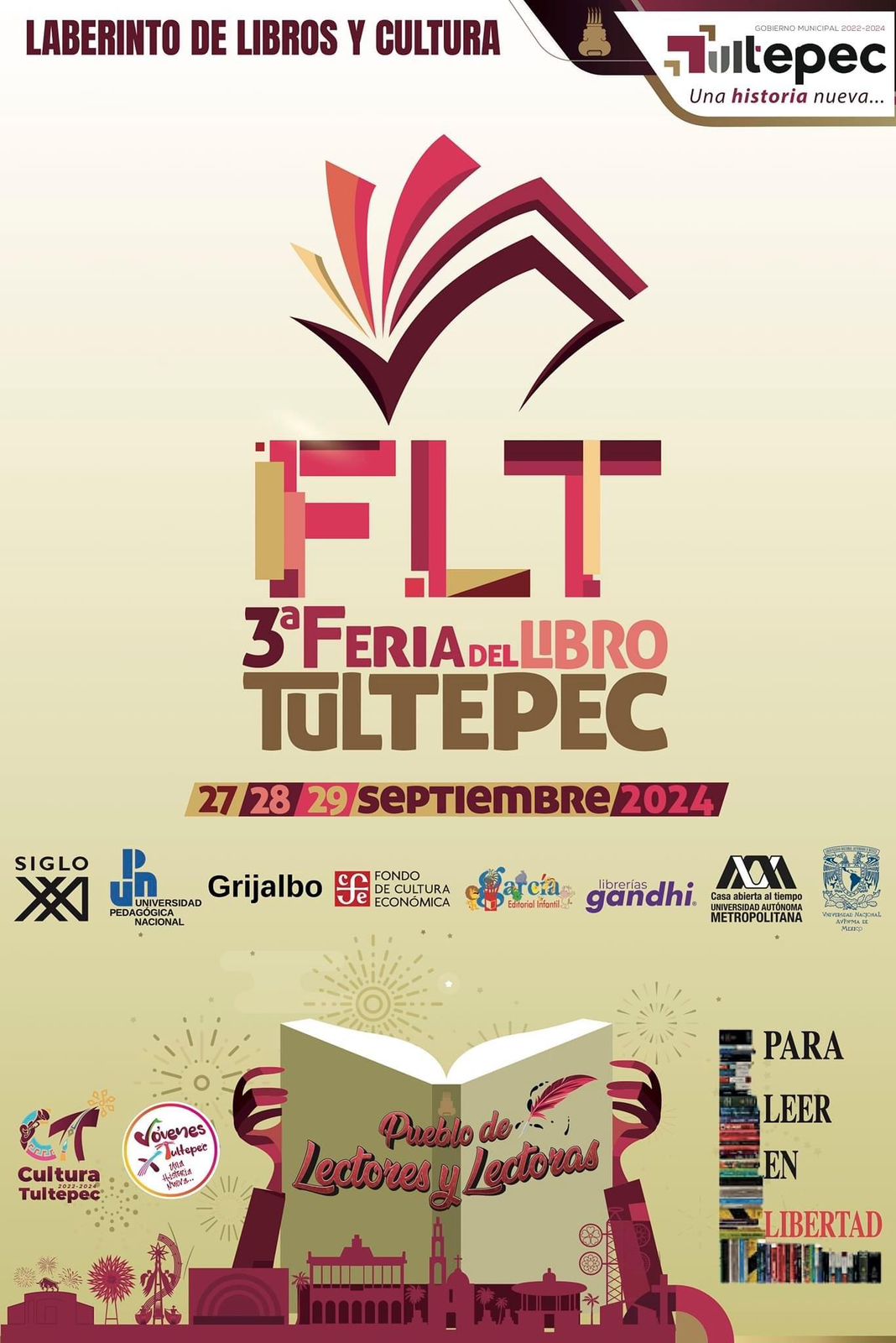 Feria del libro en Tultepec Foto: Especial