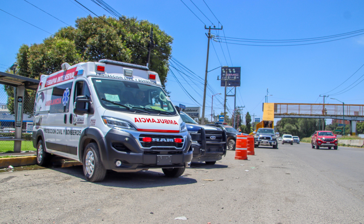 Operativo Blindaje Verano en Cuautitlán Izcalli: seguridad y auxilio en la autopista México-Querétaro y la avenida Huehuetoca. Foto: Especial