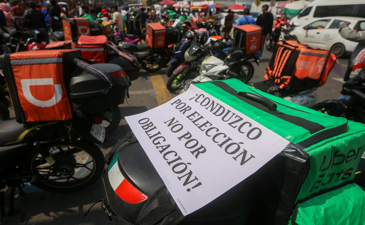 Edomex: Reforma laboral pone en jaque a miles de repartidores de apps