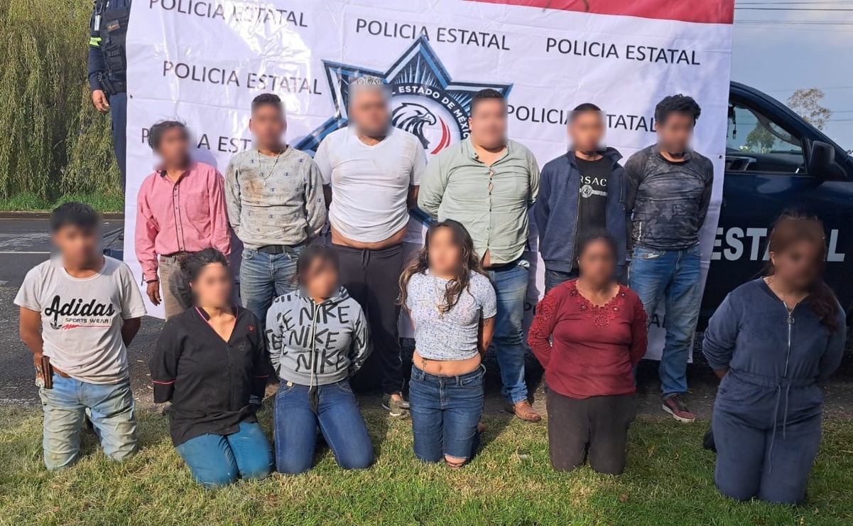 Detuvieron a 8 hombres y 5 mujeres miembros de La Familia Michoacana que operaban en el Valle de México. Foto: Especial.