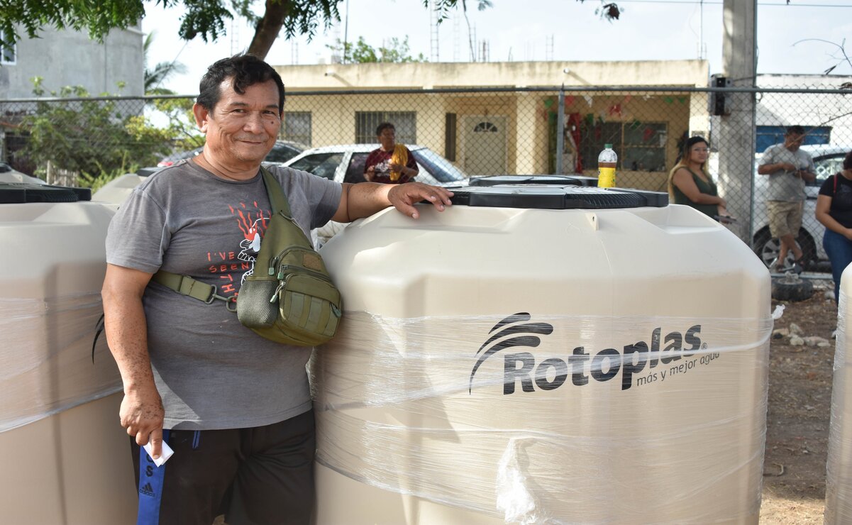 Consulta el calendario de entrega de tinacos del programa "Vivienda para el Bienestar" en el Estado de México. Foto: @Bienestar_Camp / X