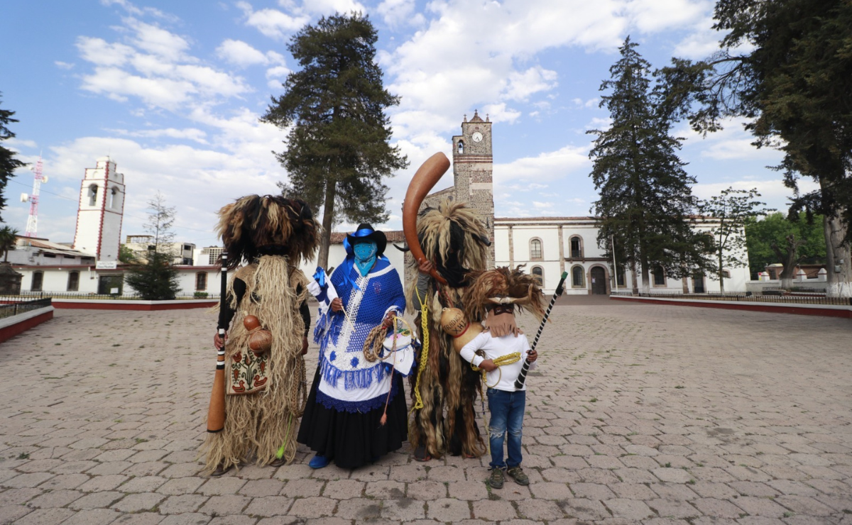 La Danza de los Xhitas, un ritual prehispánico que pide por buenas cosechas. Foto: Especial