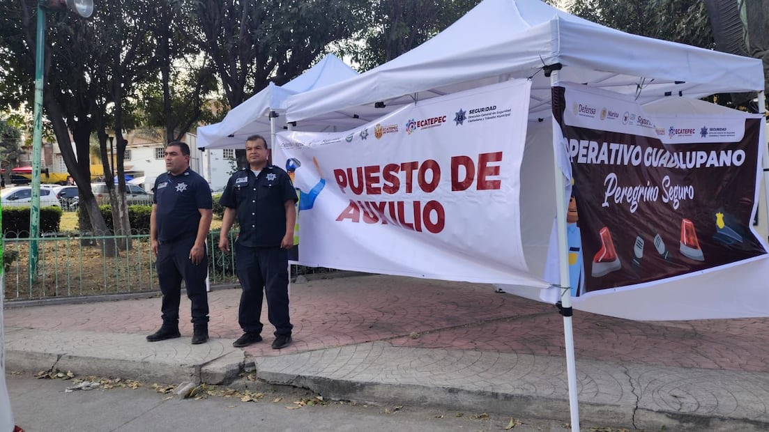 Cinco módulos a lo largo de la Vía Morelos, como en Venta de Carpio y Olímpica Jajalpa, ofrecerán apoyo prehospitalario a los peregrinos. Foto Especial
