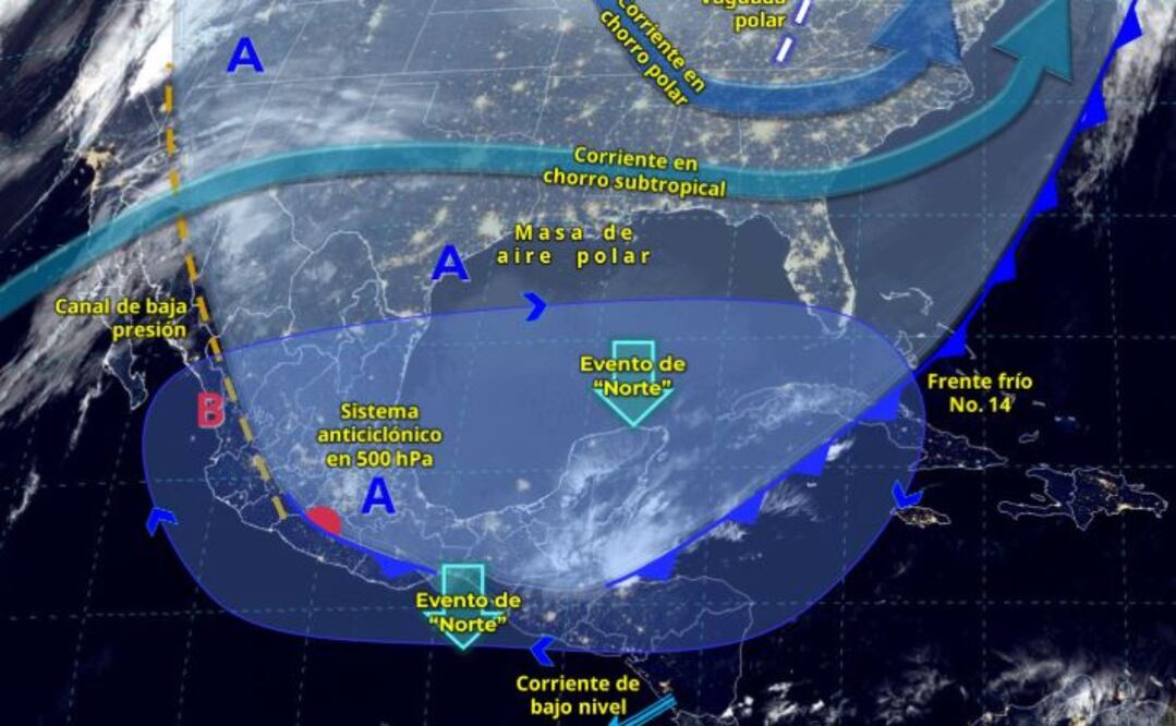 Frente frio No. 14 mantendrá evento en el Norte / Foto: CONAGUA