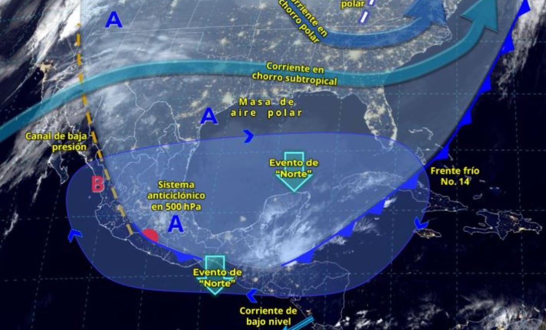 Frente frio No. 14 mantendrá evento en el Norte / Foto: CONAGUA