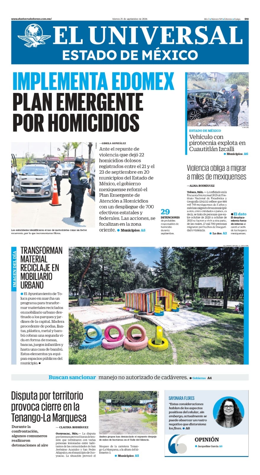 Portada 25 de septiembre de 2026