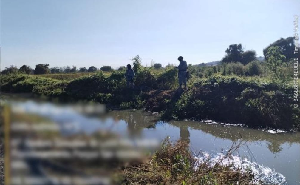 Elementos de seguridad localizaron una toma clandestina de hidrocarburo a la altura del fraccionamiento Parque San Mateo. Foto especial