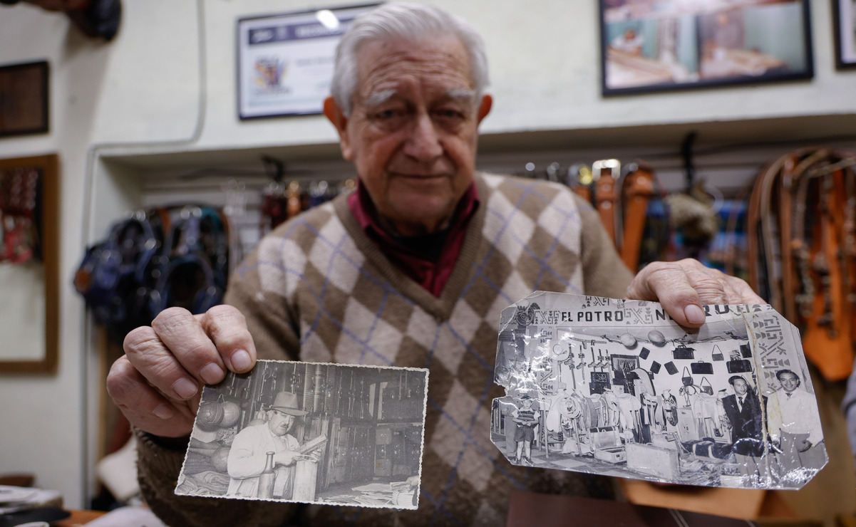 La historia de El Potro Negro comienza en 1922, cuando Agustín Hernández, padre de Don Jesús, decidió abrir un taller especializado en la fabricación de artículos de cuero. Foto: Arturo Hernández / El Universal Estado de México