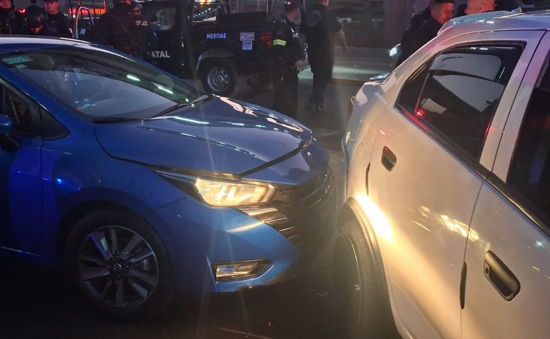 Gracias a las cámaras de seguridad, se logró la detención de los cinco presuntos "montachoques" que agredieron a un automovilista en la Avenida Central de Ecatepec. Foto: Especial