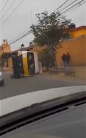 Video revela exceso de velocidad tras volcadura de combi en Tepotzotlán