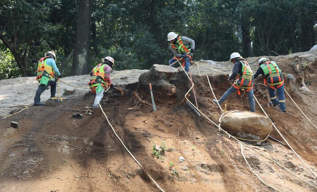 Con la inversión se busca la estabilización de muros identificados como puntos de riesgo de derrumbes y evitar accidentes. Foto: Especial