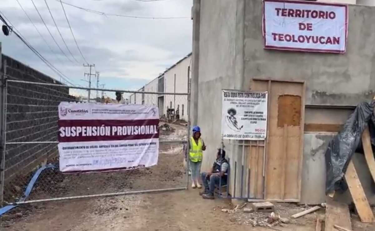 El inmueble se encuentra dentro del territorio de Teoloyucan, por lo que consideraron ilegal la intervención del gobierno vecino / Foto: Especial