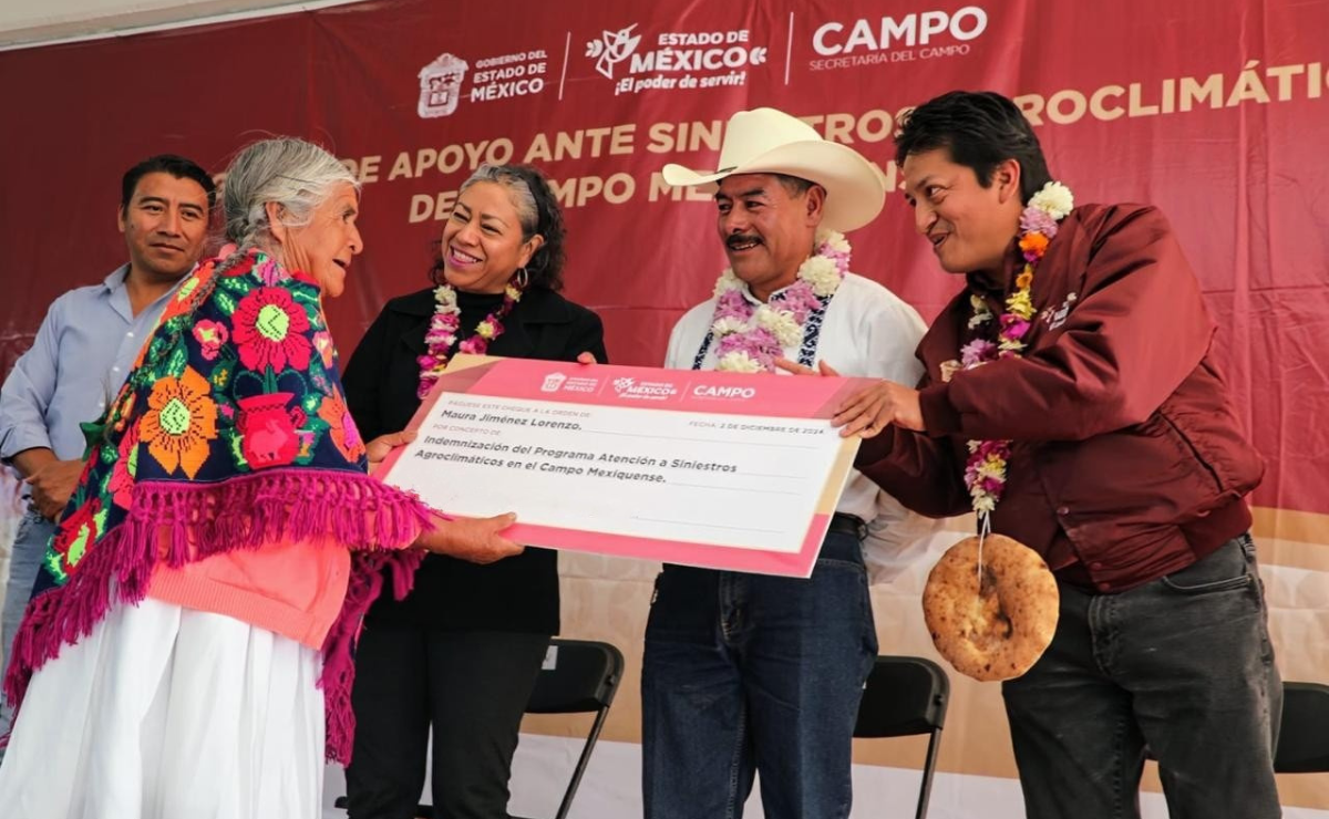 Entrega apoyos a productores de Ixtlahuaca, Atlacomulco, Acambay, San Felipe del Progreso, El Oro y Jocotitlán. Foto: Especial