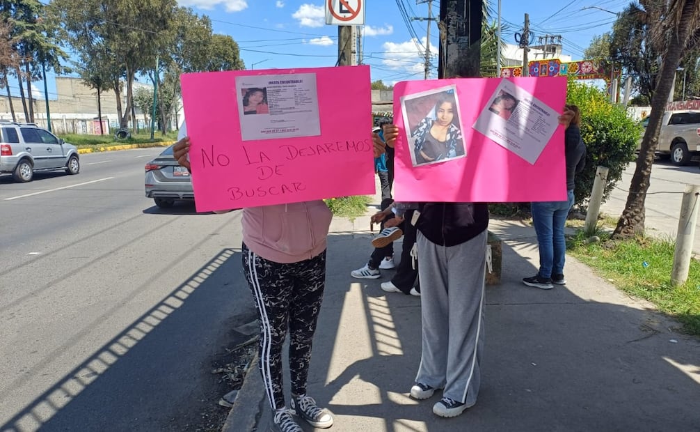 Familiares de Aylin Tapia se movilizaron para exigir avances en su búsqueda. Foto Rosario Romero / El Universal