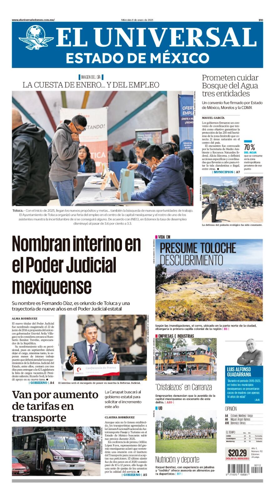 Portada 08 de enero 2025