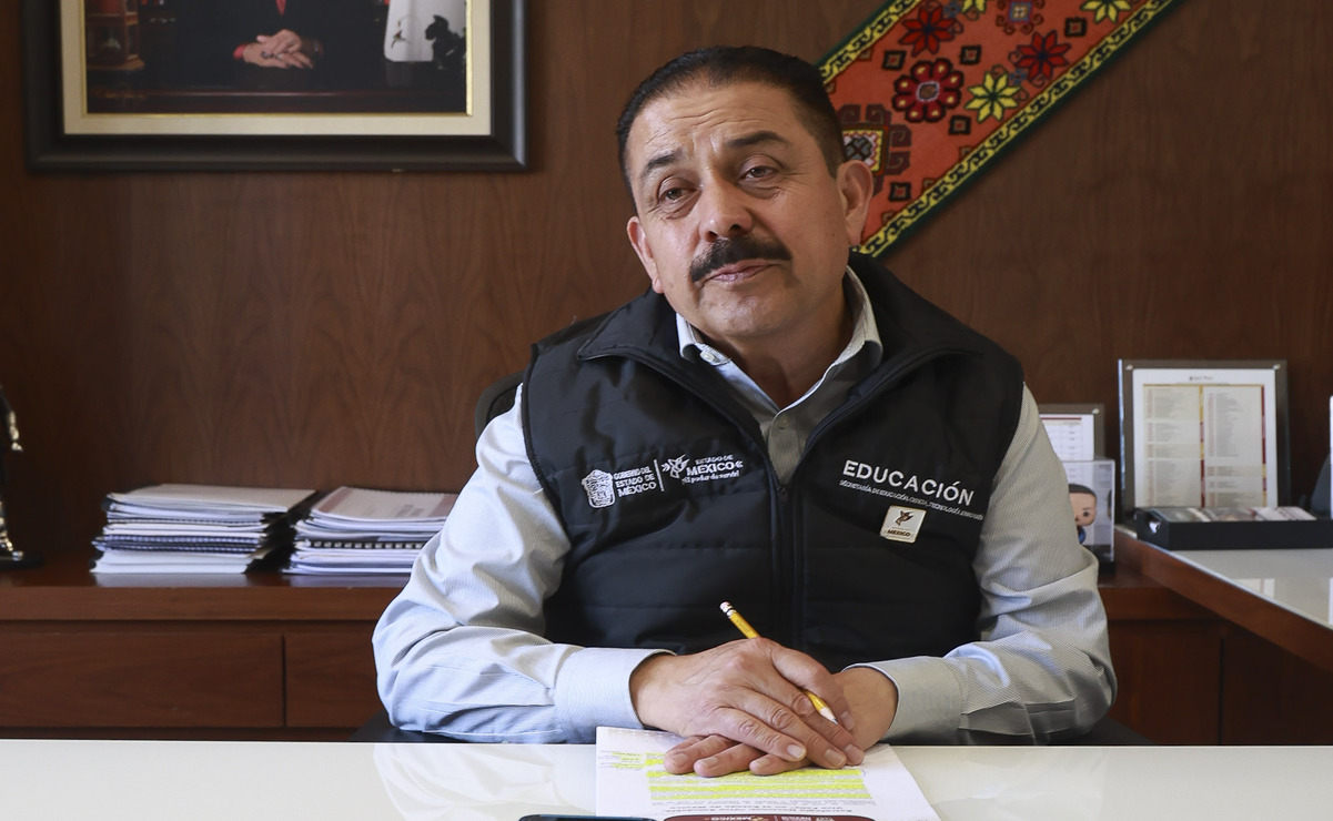 Miguel Ángel Hernández Espejel, secretario de Educación, Ciencia, Tecnología e Innovación en la entidad / Foto Alejandro Vargas