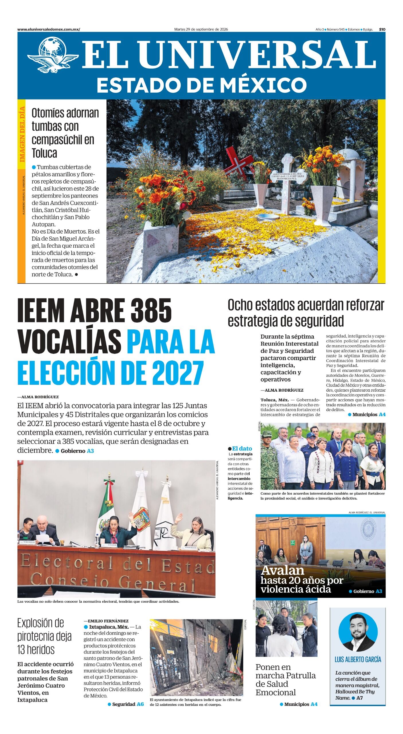 Portada 29 de septiembre de 2026