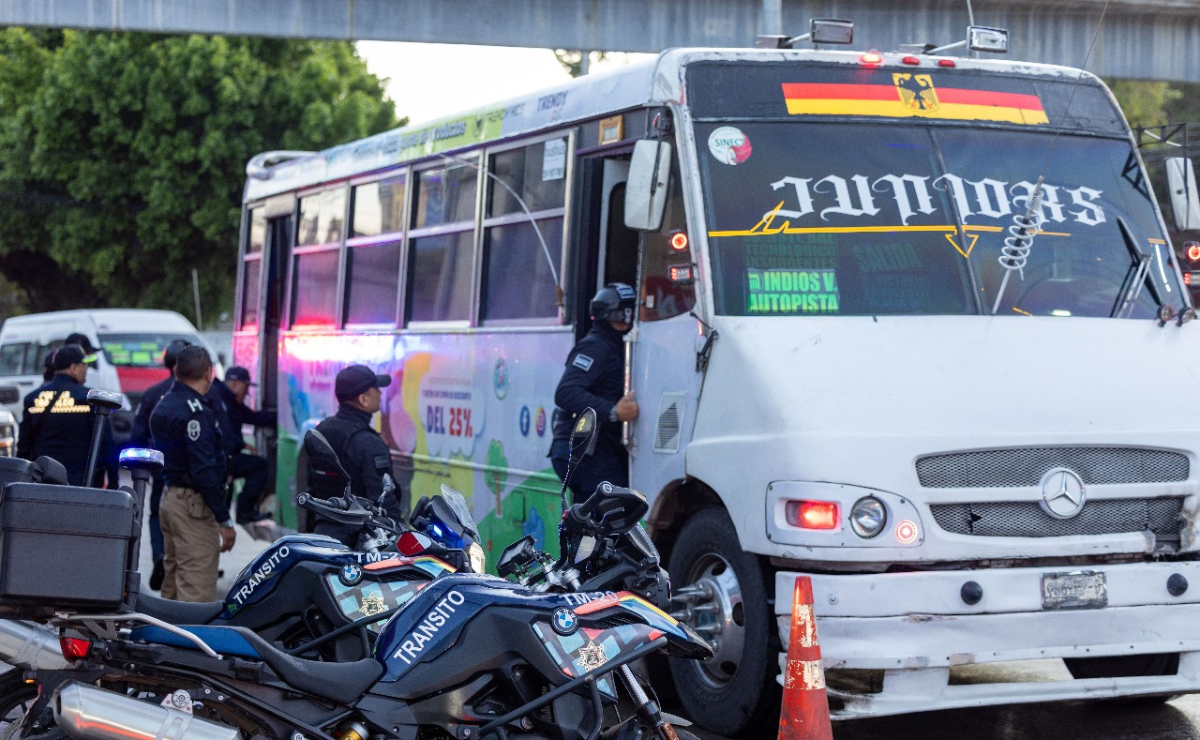 Para mayor seguridad, el operativo "Transporte Seguro" ya blinda los autobuses, con revisiones en puntos clave del municipio. Foto: Especial