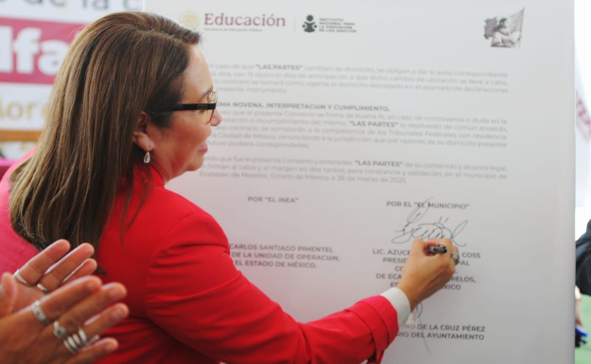 Con el objetivo de reducir el alto índice de analfabetismo, Ecatepec y el INEA colaboran en una campaña masiva de alfabetización Foto: Especial