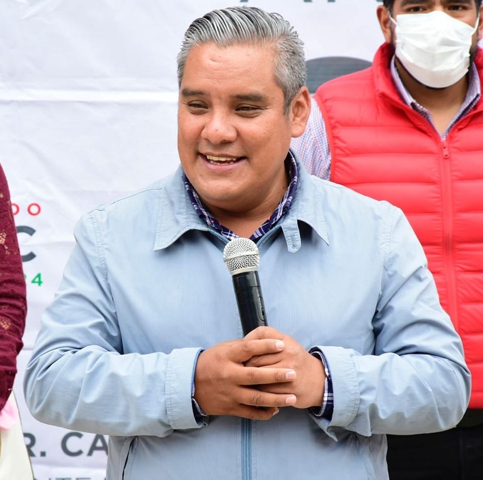 El presidente municipal de Capulhuac, Casimiro Emmanuel Alvarado Díaz. Foto Especial