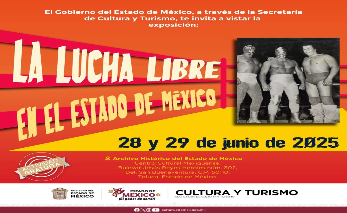 La exposición "La lucha libre en el Estado de México", se llevará a cabo en el Archivo Histórico del Estado de México. Foto: Especial