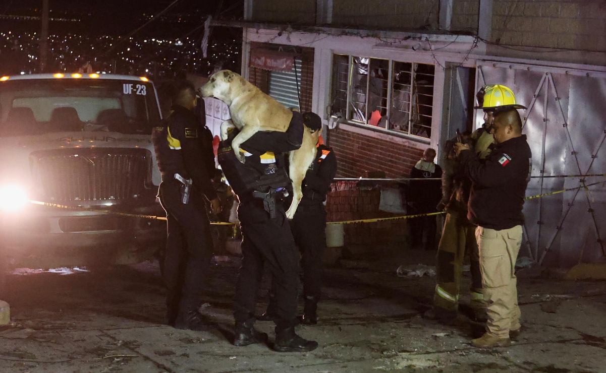 Se registró una explosión de pirotecnia en un domicilio en el municipio de Chimalhuacán (15/01/2025). Foto: Valente Rosas / EL UNIVERSAL
