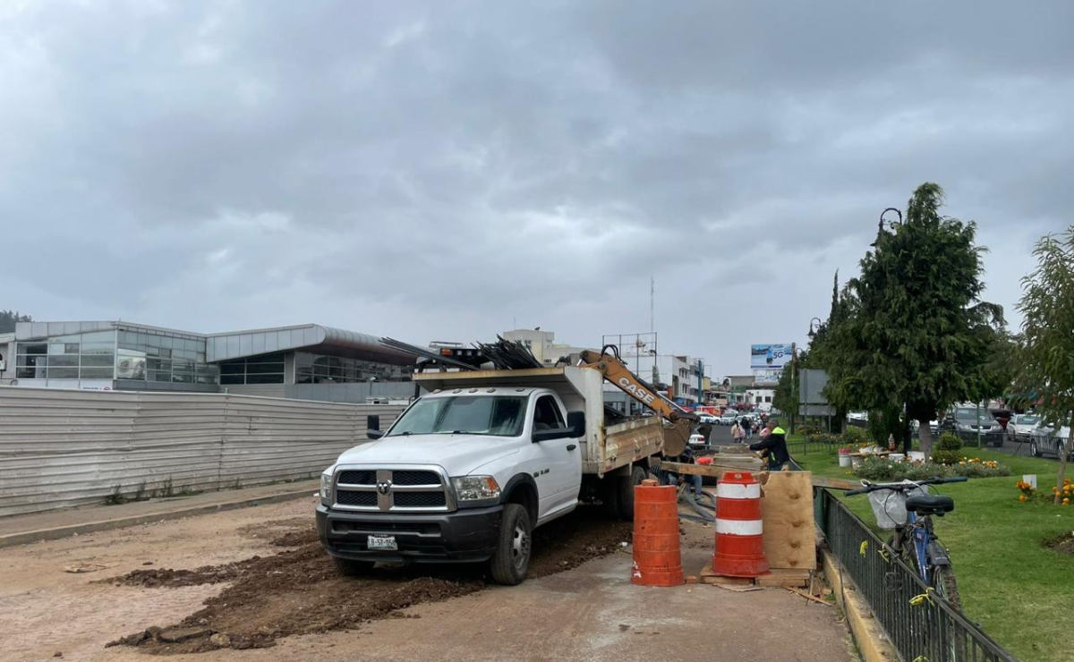 Se retrasa la obra pluvial de Atlacomulco Foto: Michelle Sánchez