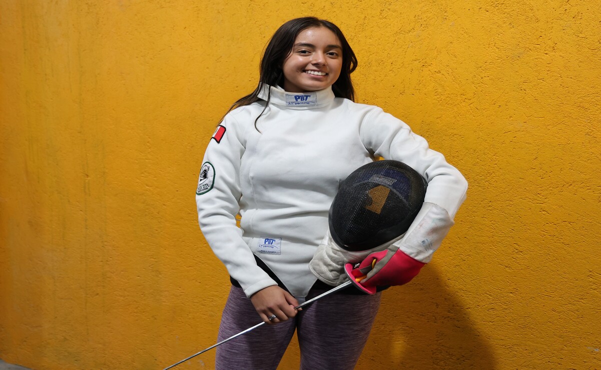 La esgrimista mexiquense, María Fernando Montero consiguió el octavo lugar en el Campeonato Panamericano Juvenil y Cadete. Foto: Especial
