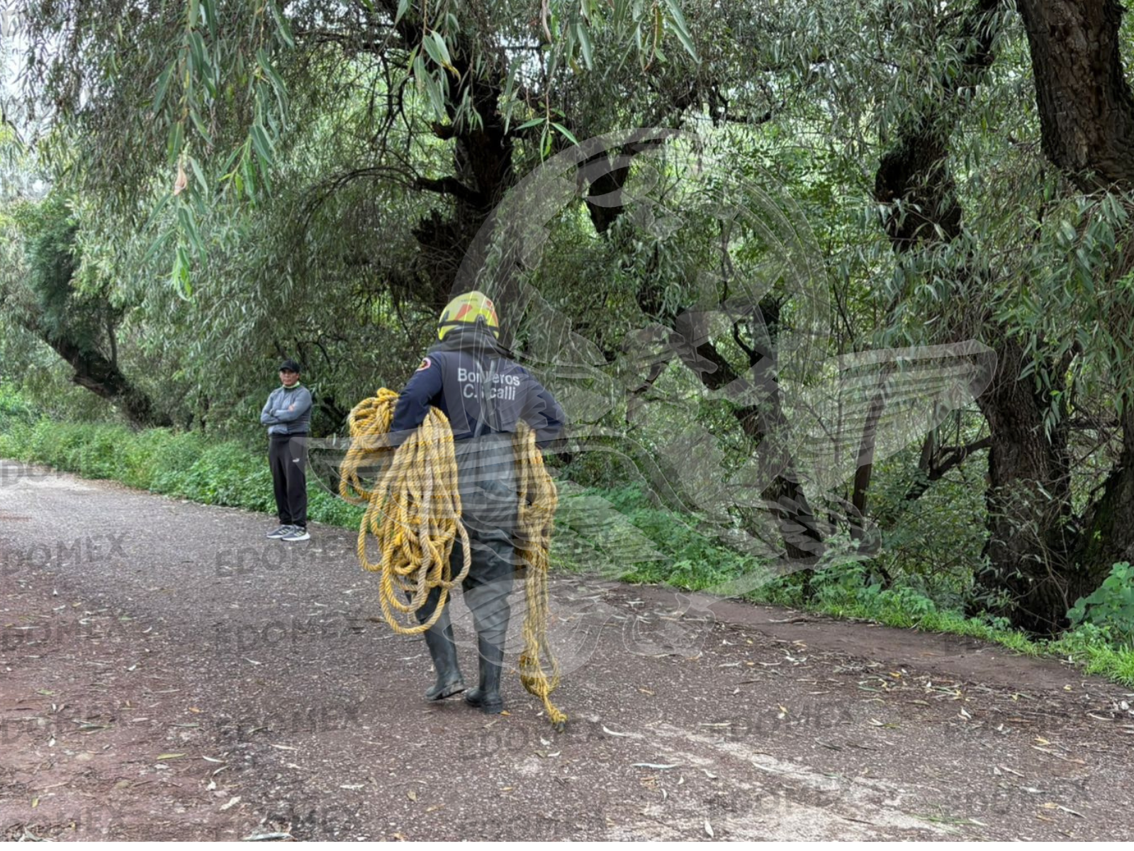 La zona cercana al hallazgo se encuentra acordonada / Foto Arturo Contreras