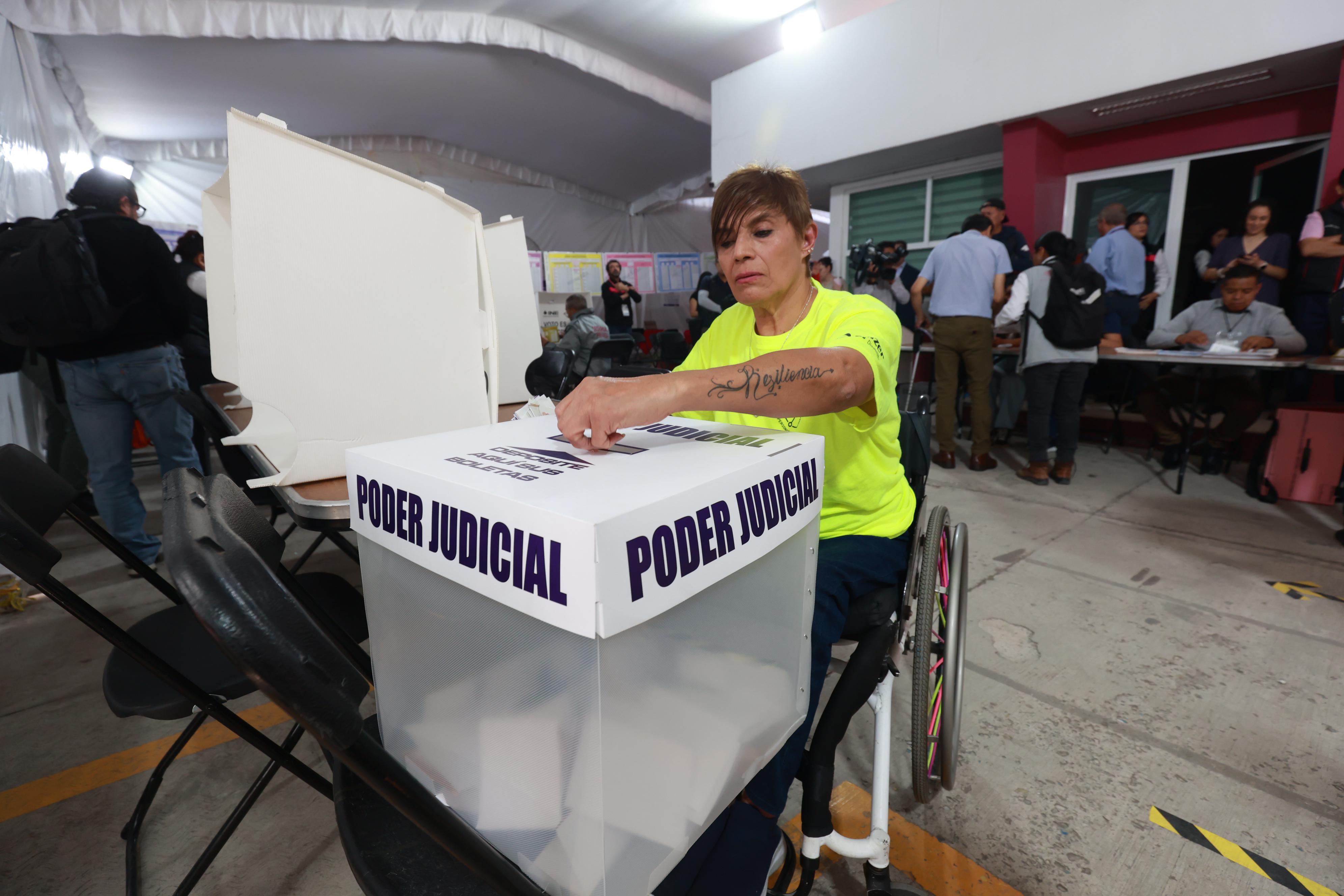 Elección Judicial Edomex: Realiza INE demostración de la dinámica de votación en Casilla Seccional 
