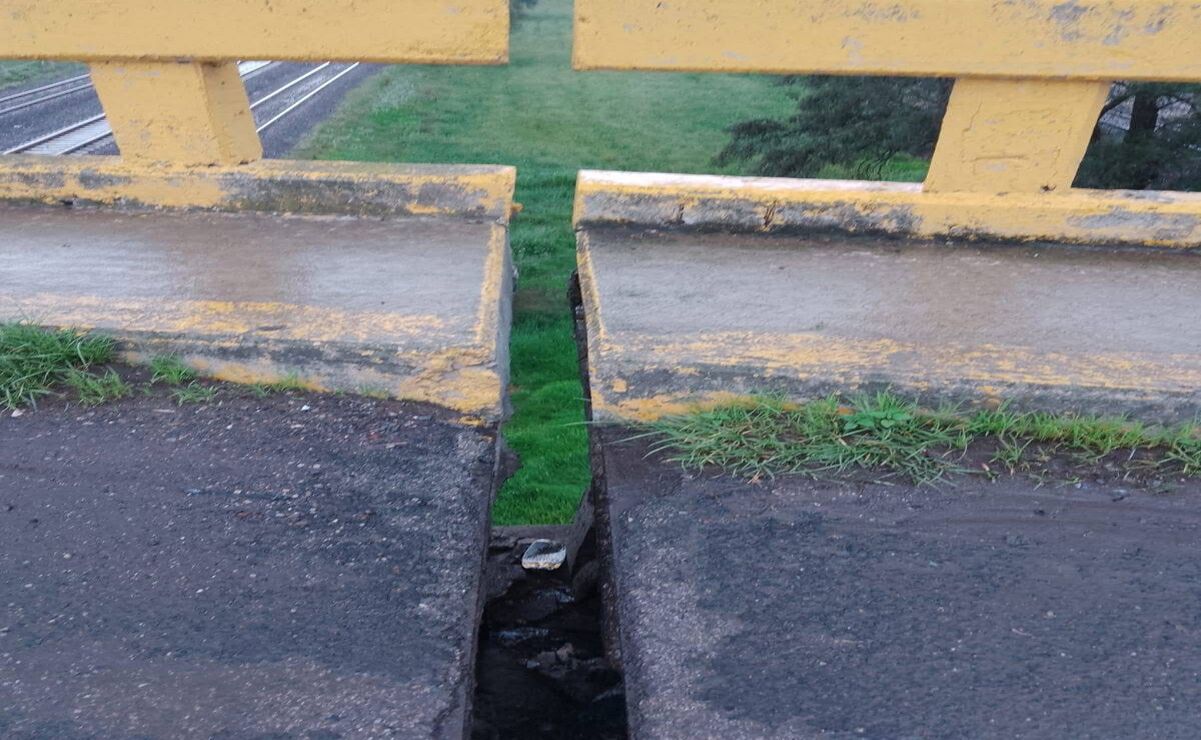 El gobierno municipal de Teoloyucan exhorta a la población a ya no pasar por ahí, ya que representa un alto riesgo / Foto: Especial