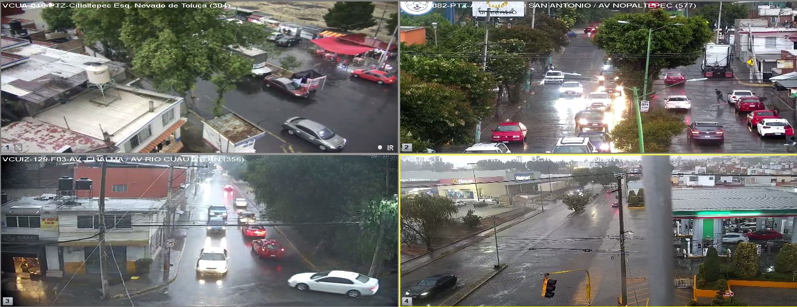 Aunque las precipitaciones varían de ligeras a fuertes, hasta el momento no se reportan afectaciones mayores. Foto Especial