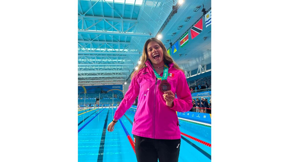 Miranda impuso un nuevo récord nacional en los 100m dorso en las eliminatorias, al lograr un tiempo de 56.83 segundos. Foto: Especial