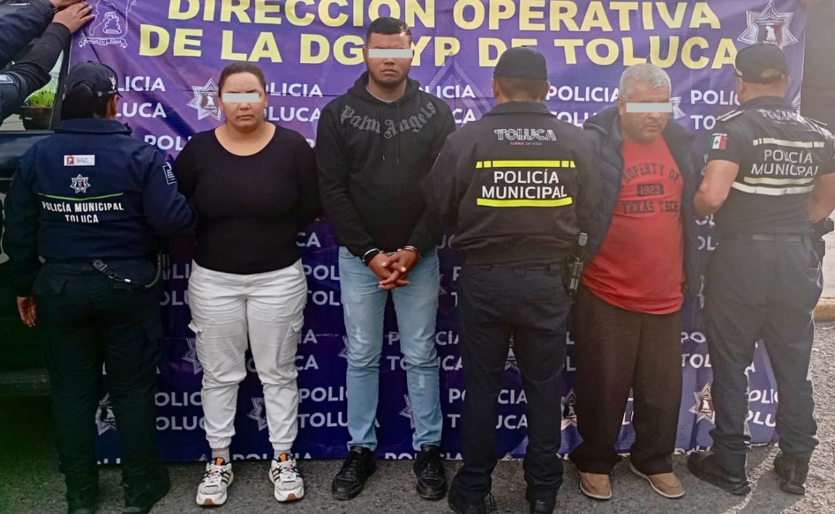 Caen en Toluca tres presuntos extorsionadores del "gota a gota", dos de ellos colombianos. La policía desmanteló su operación ilegal. Foto: Especial