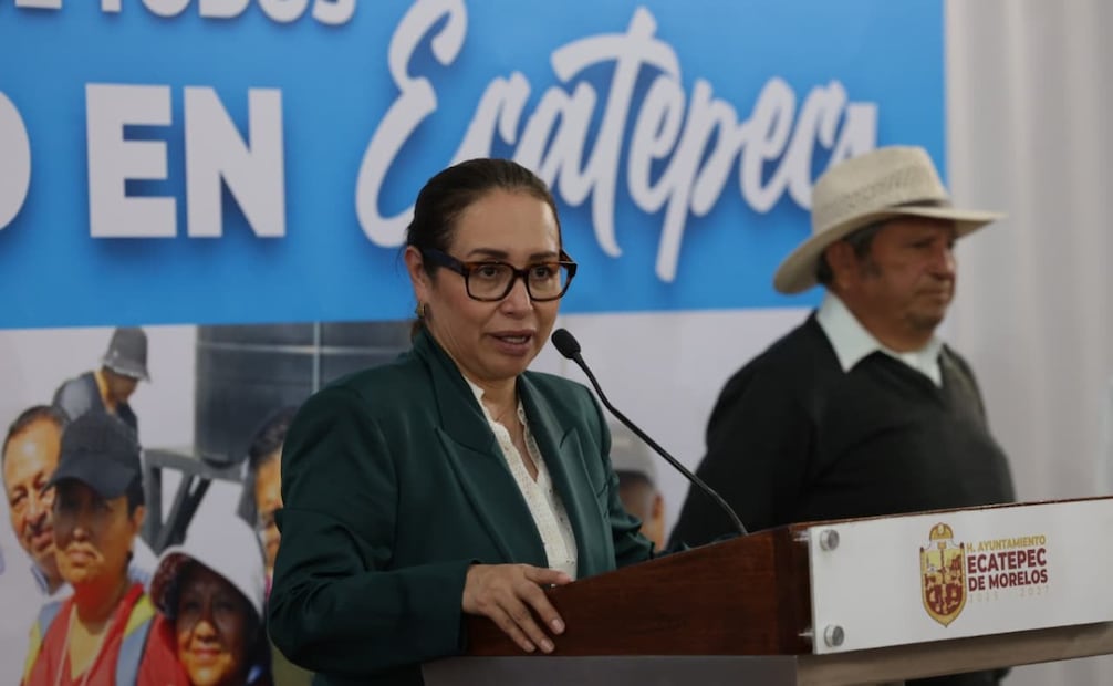 La alcaldesa Azucena Cisneros Coss anunció una inversión histórica de 1,784 millones de pesos para garantizar el derecho al agua en Ecatepec. Foto Especial
