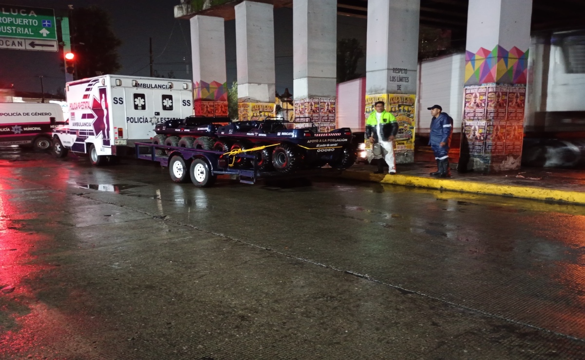 Las intensas lluvias provocaron inundaciones de hasta 70 cm de altura en diversas zonas de San Mateo Atenco. Foto: Especial