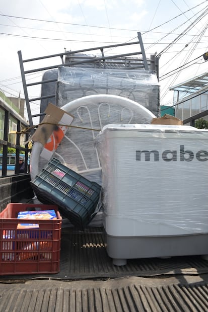 La donación incluyó también electrodomésticos. Foto. Especial