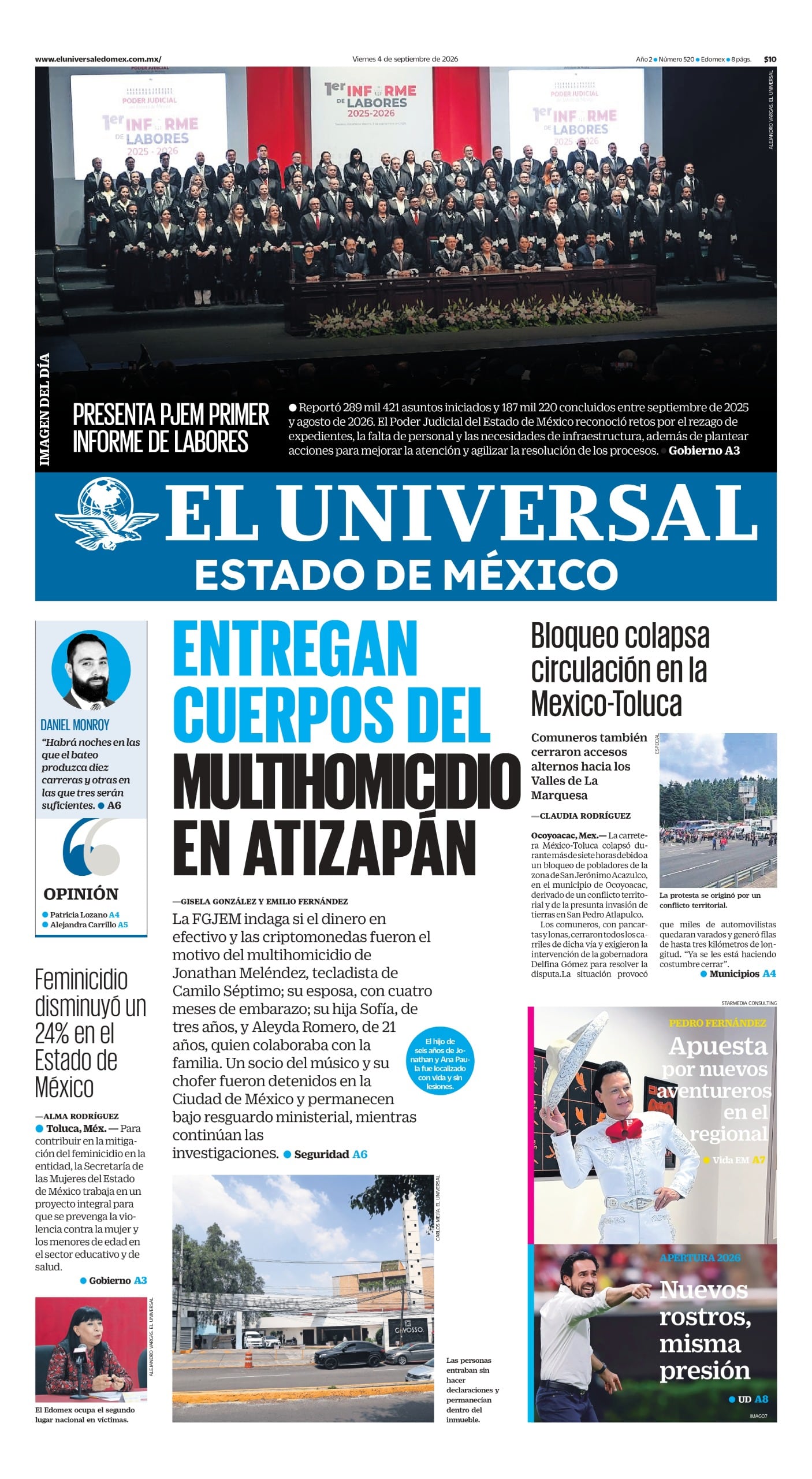 Portada 04 de septiembre de 2026
