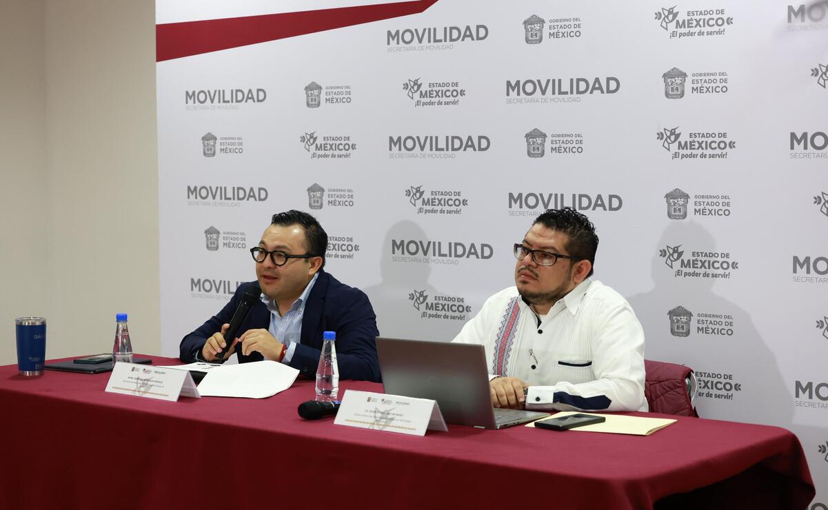 Daniel Sibaja, titular de la Secretaría de Movilidad, informó que la construcción de la Línea 3 del Mexicable registra un avance del 32%. Foto: Alejandro Vargas / El Universal Estado de México