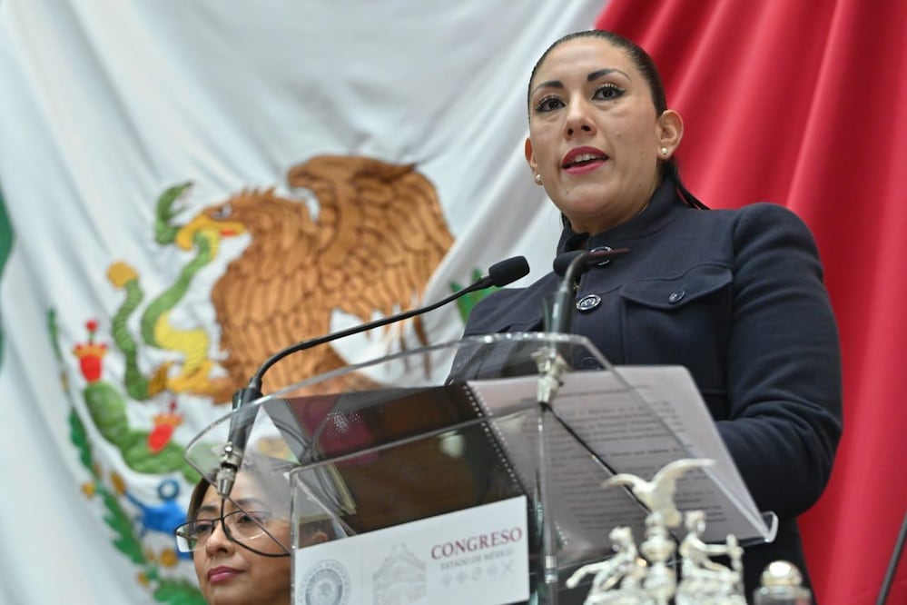 La diputada Martha Azucena Camacho Reynoso encabeza el periodo extraordinario donde se priorizó la seguridad y el combate al delito de extorsión. Foto Especial