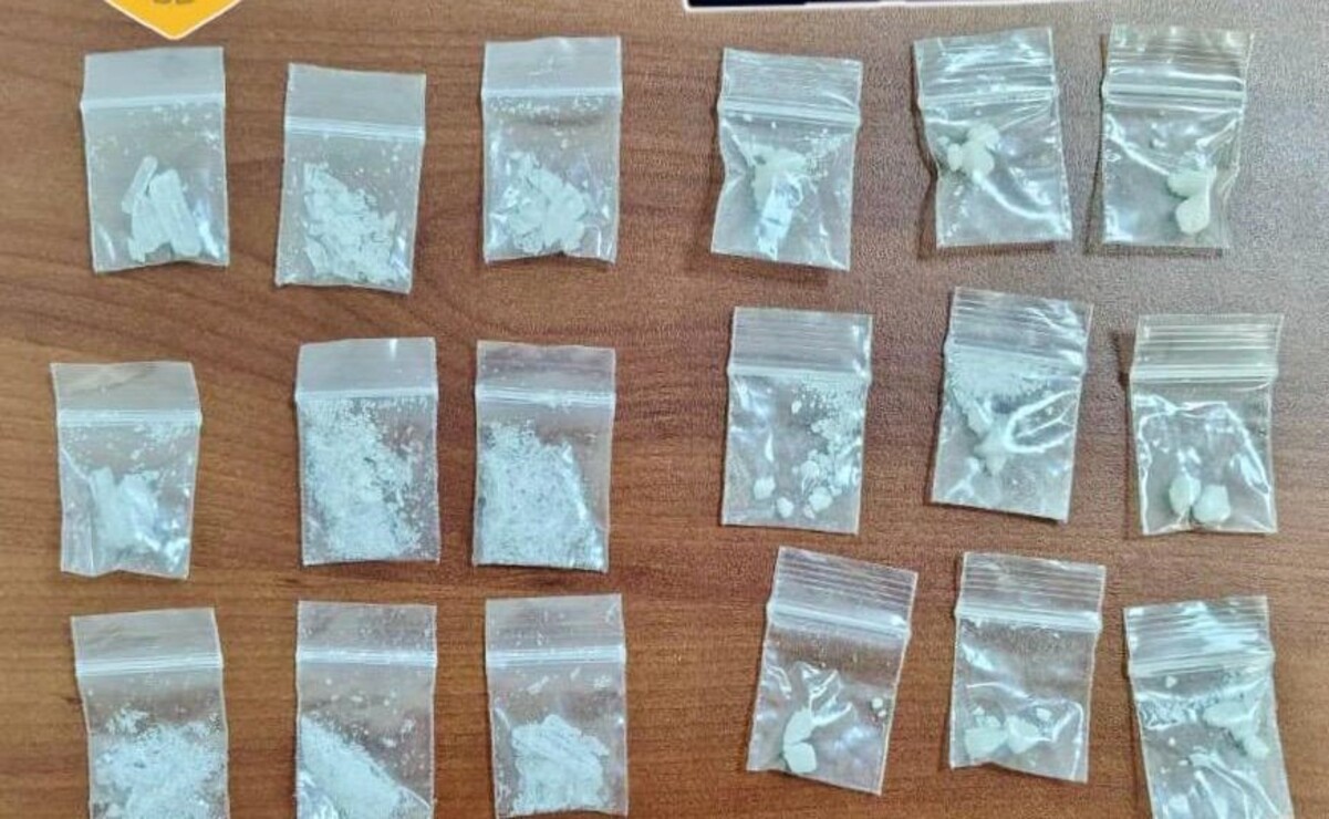 Le decomisaron diez dosis de la droga conocida como cocaína en piedra / Foto Especial