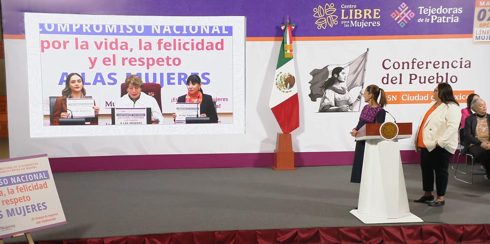 Se compromete a instalar una mesa de coordinación con la Secretaría de Movilidad para elaborar lineamientos y acciones de prevención y atención de las violencias en el transporte público. Foto: especial