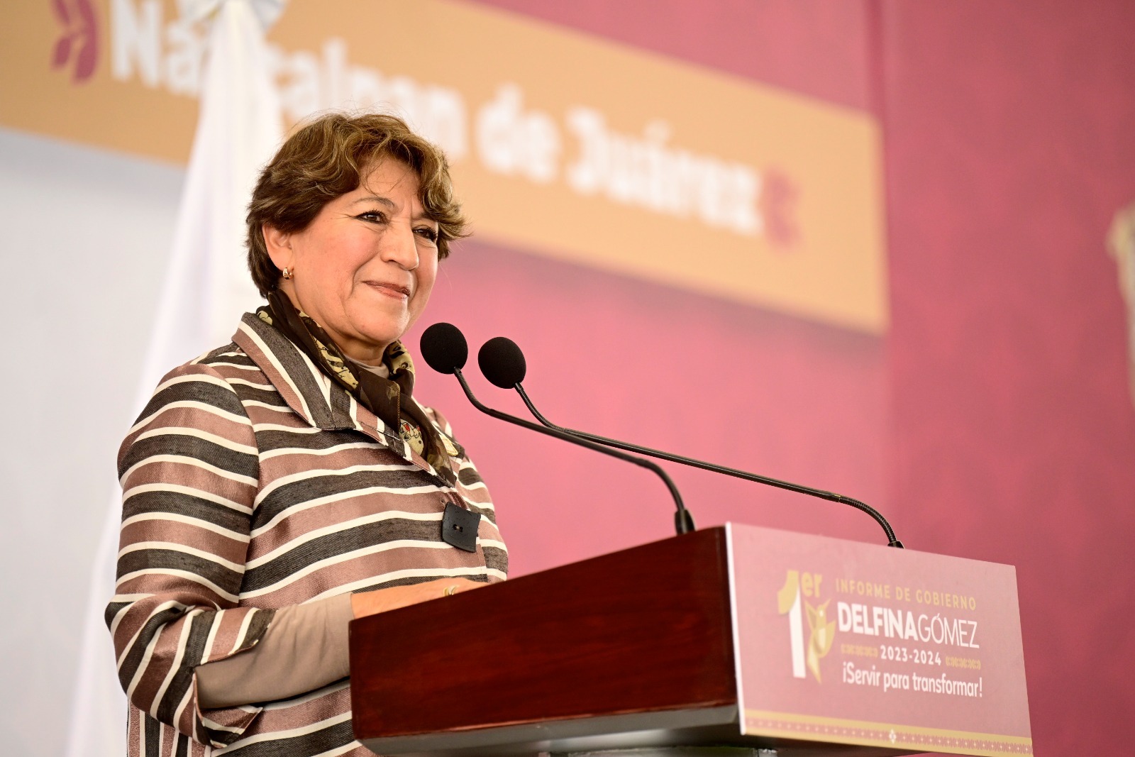 Delfina Gómez subrayó la incorporación de 9 millones de mexiquenses al esquema IMSS-Bienestar. Foto Especial