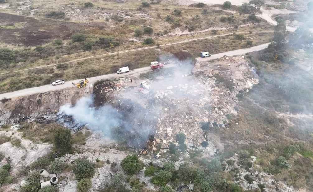 Vecinos de San Miguel Jagüeyes dieron aviso a las autoridades municipales sobre el incendio. Foto especial
