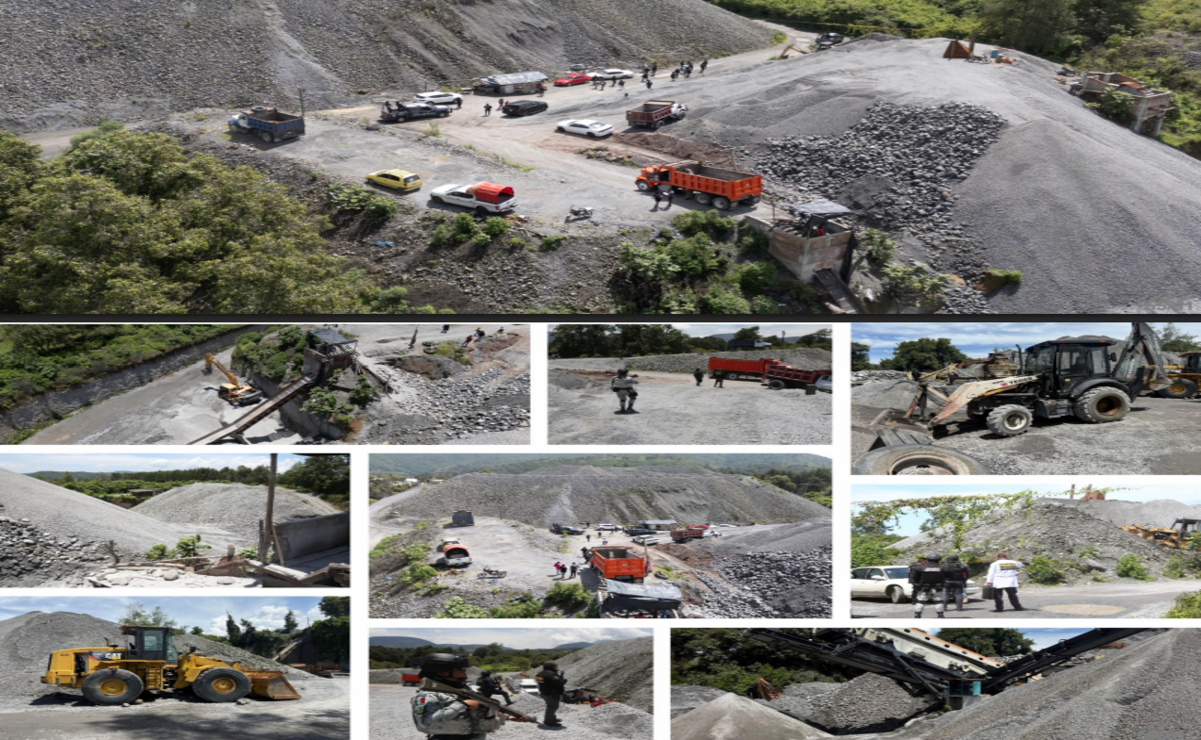 Además de los materiales de construcción, la banda también extorsionaba  a través de minas, carnicerías, expendios de huevo, granjas de pollo y porcinas. Foto: Especial