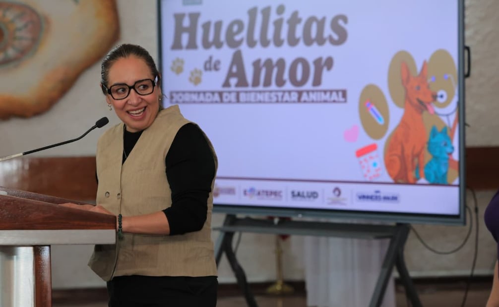 La alcaldesa Azucena Cisneros anunció que esta es la intervención veterinaria más grande en la historia de Ecatepec. Foto Especial