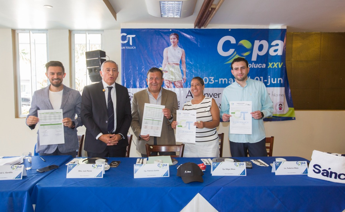 La Copa Toluca celebra su 25ª edición como un referente del tenis en el Estado de México. Foto: Especial