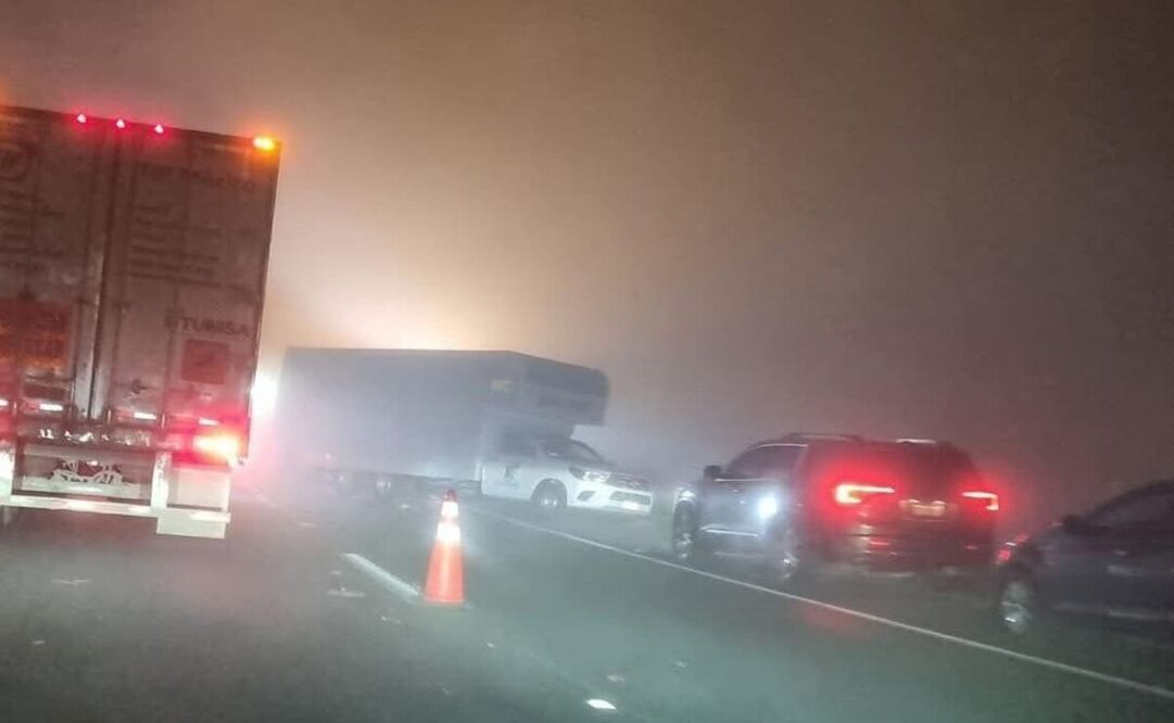Por la densa neblina ya se suscitó un accidente a la altura del km 18+000 / Foto Especial