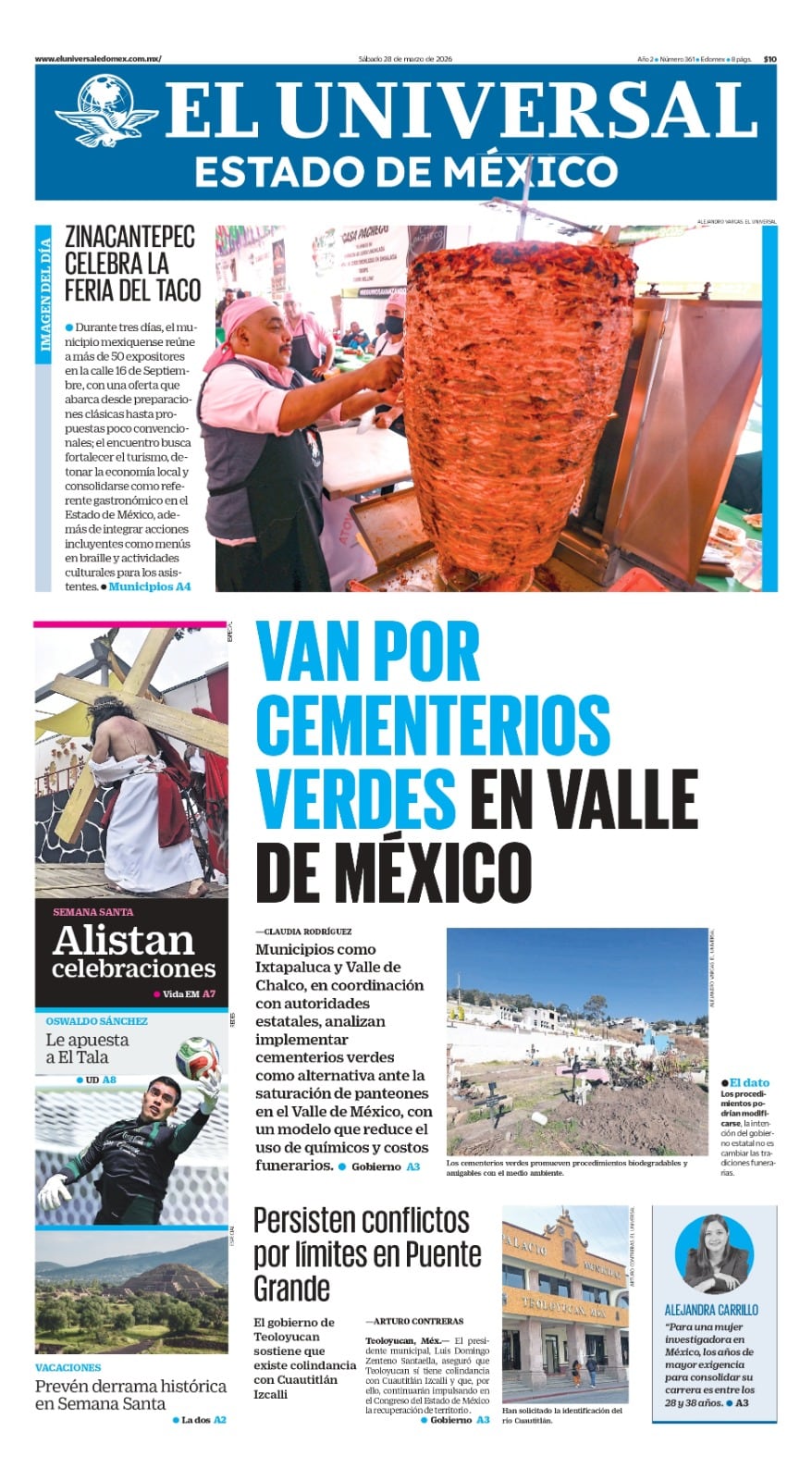 portada 28 de marzo de 2026