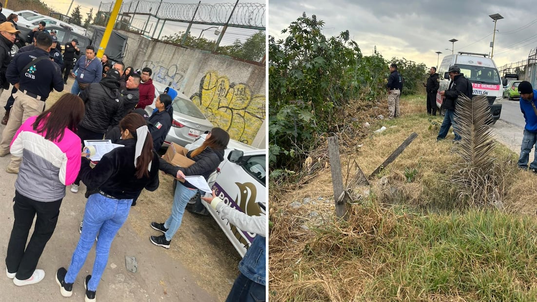 Policías municipales de Izcalli acompañan a los familiares de Jeshua Cisneros en la colocación de boletines, manteniendo activa la alerta de búsqueda para el joven de 18 años. Foto Especial